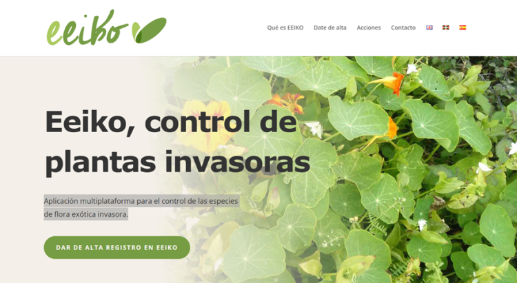 Página web del sitio oficial de EEIKO