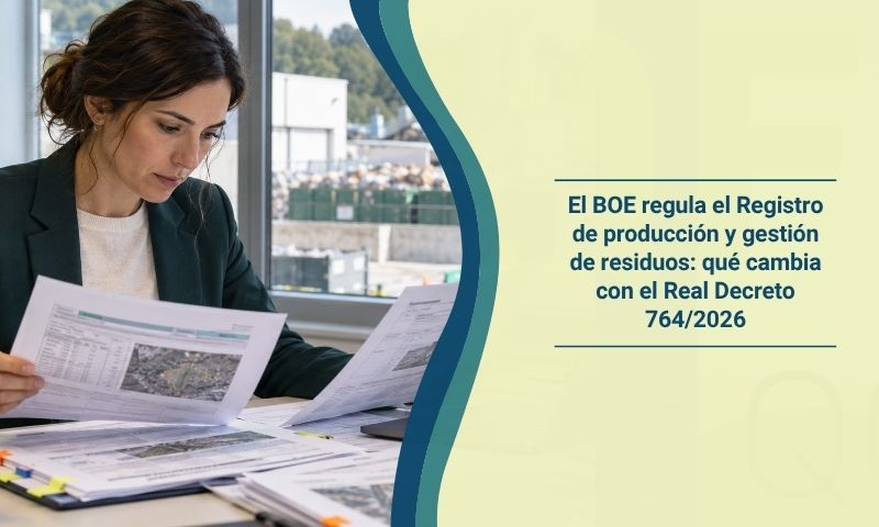 El BOE regula el Registro de producción y gestión de residuos: qué cambia con el Real Decreto 764/2026