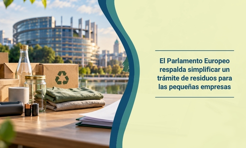 El Parlamento Europeo respalda simplificar un trámite de residuos para las pequeñas empresas
