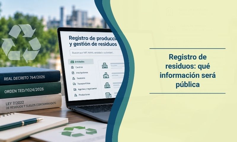 Ya sabemos qué información del Registro de residuos será pública